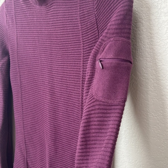 Athleta Dress Winter Cotton Wool Purple size Extra Small - Picture 3 of 11